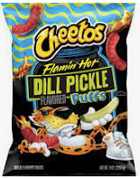Cheetos Flamin’ Hot Dill Pickle Puffs