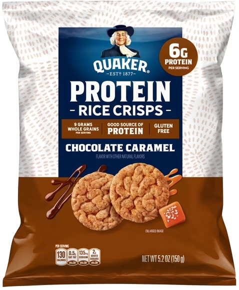 Quaker Protein Rice Crisps Chocolate Caramel (5.2 oz)