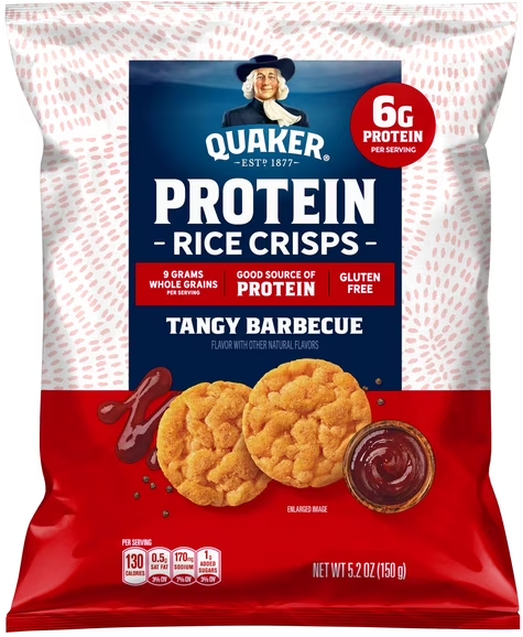 Quaker Protein Rice Crisps Tangy BBQ (5.2 oz)