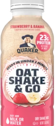 Quaker Oat Shake & Go Strawberry & Banana